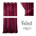Naktinė užuolaida su žiedais AmeliaHome VELVET 140X270 cm, 1 vnt., spalva: vyno Naktinė užuolaida su žiedais AmeliaHome VELVET 140X270 cm, 1 vnt., spalva: vyno