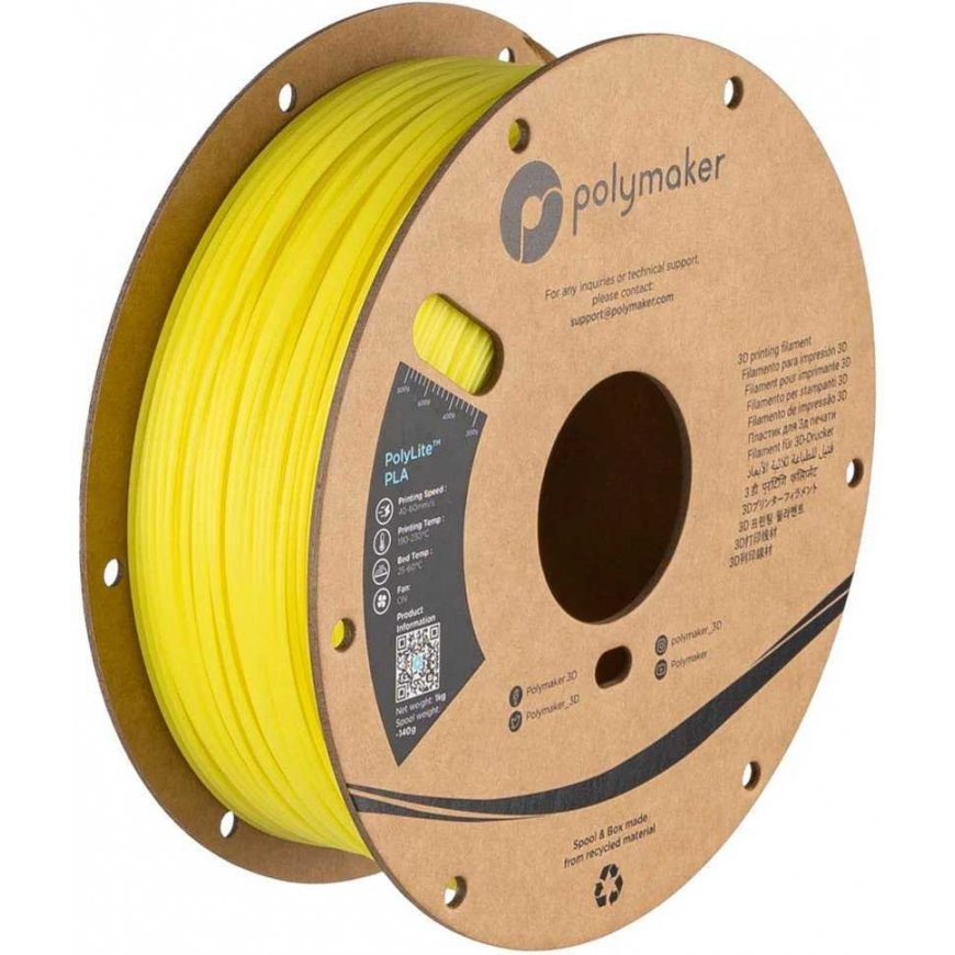Polymaker Filamento Polimaker PolyLite Šviečiantis PLA 1.75mm 1kg - Kollane – 5