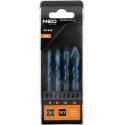 Neo Tools Universal Drill Bit Set HEX 6,8,10,12 mm Neo Tools Universal Drill Bit Set HEX 6,8,10,12 mm