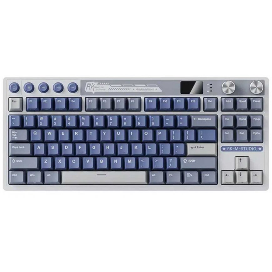 Royal Kludge RK M87 Ocean Blue wireless keyboard | TKL, Hot-swap, Cream switches, US – 2