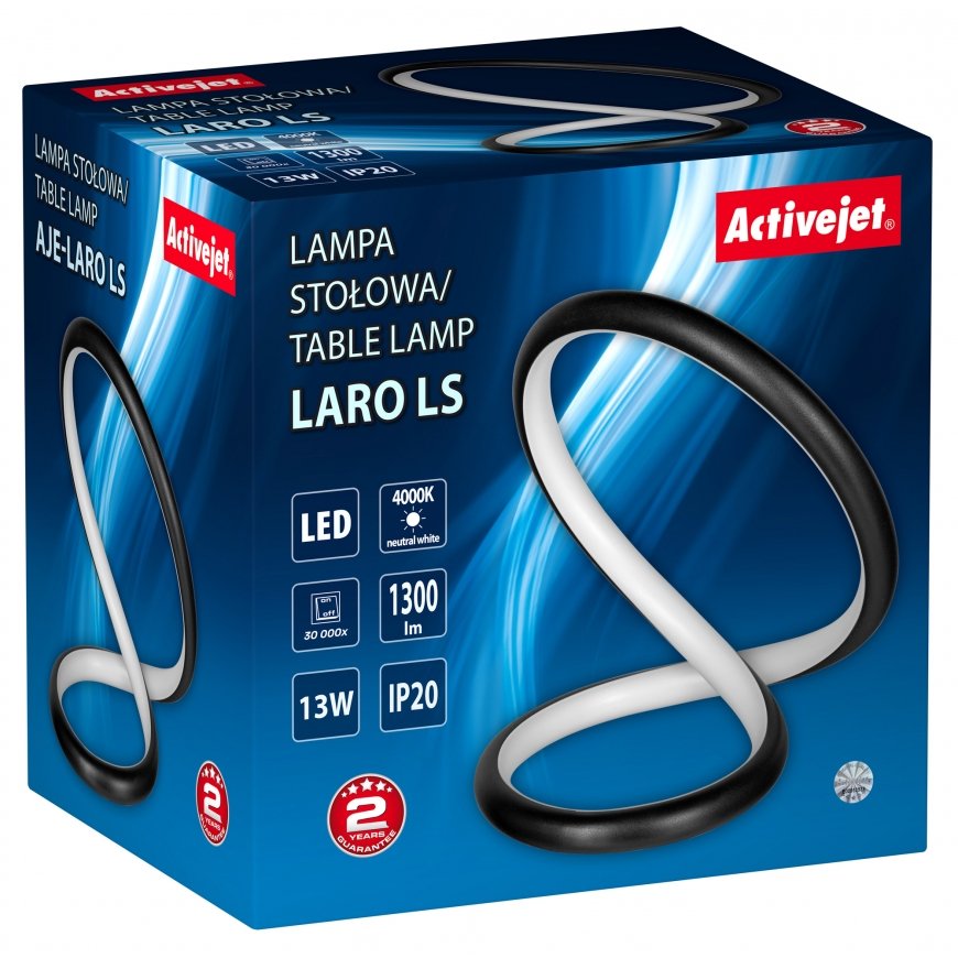 Activejet AJE-LARO LS laualamp LED Must – 3