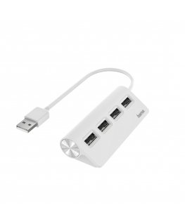 Hama 00200120 keskitin USB 2.0 480 Mbit/s Valkoinen