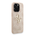 Guess PU 4G Metal Logo -hihna, joka on suunniteltu Apple iPhone 15 Pro Max:lle, vaaleanpunaisena. Guess PU 4G Metal Logo -hihna, joka on suunniteltu Apple iPhone 15 Pro Max:lle, vaaleanpunaisena.