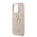 Guess PU 4G Metal Logo -hihna, joka on suunniteltu Apple iPhone 15 Pro Max:lle, vaaleanpunaisena. Guess PU 4G Metal Logo -hihna, joka on suunniteltu Apple iPhone 15 Pro Max:lle, vaaleanpunaisena.