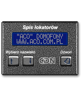 ELEKTRONILINE ÜÜRNIKEDE NIMEKIRI CDN-230E-ST/W ACO