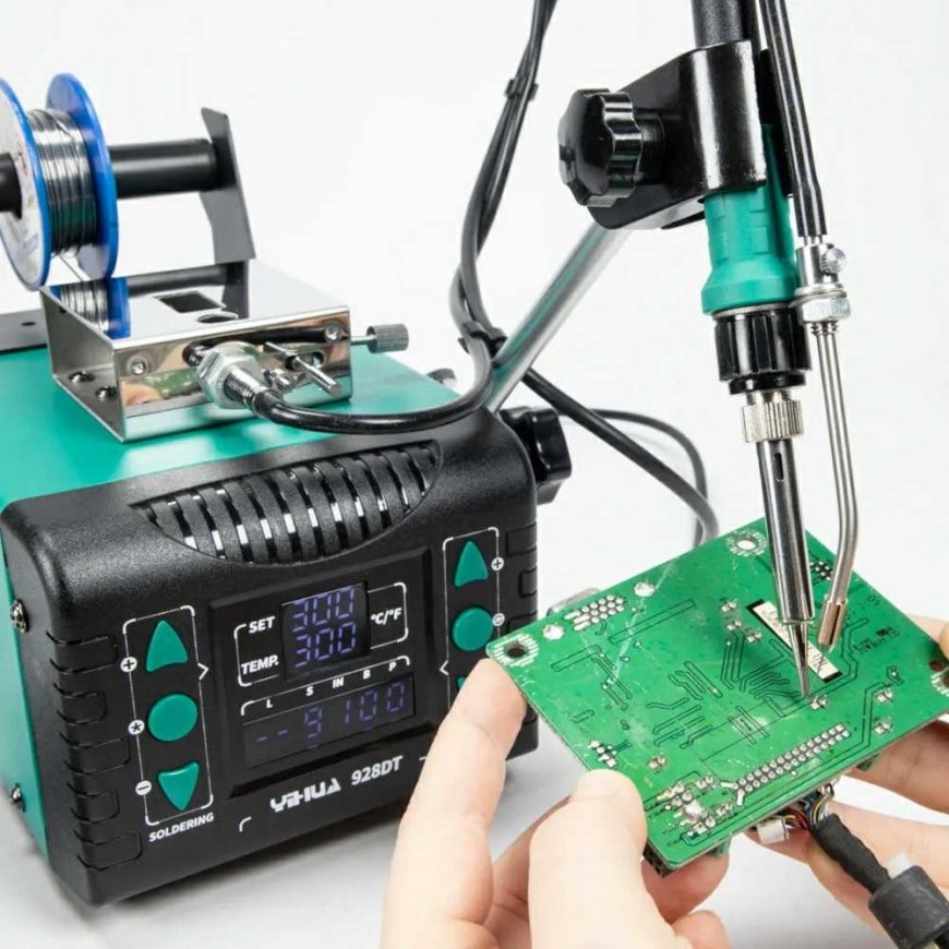 Yihua 928DT soldering station with automatic tin feed - 65W – 5