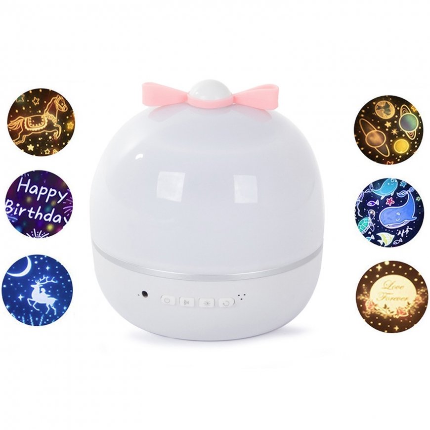 Kiddyz WH-16E Unenäo Projektsioon Öölamp (12x12xm) 6 mustriga fi – 2