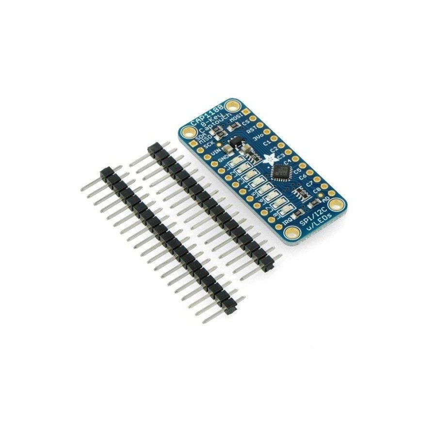 CAP1188 I2C / SPI jutiklis modulis, 8 pogu, Adafruit 1602 – 2