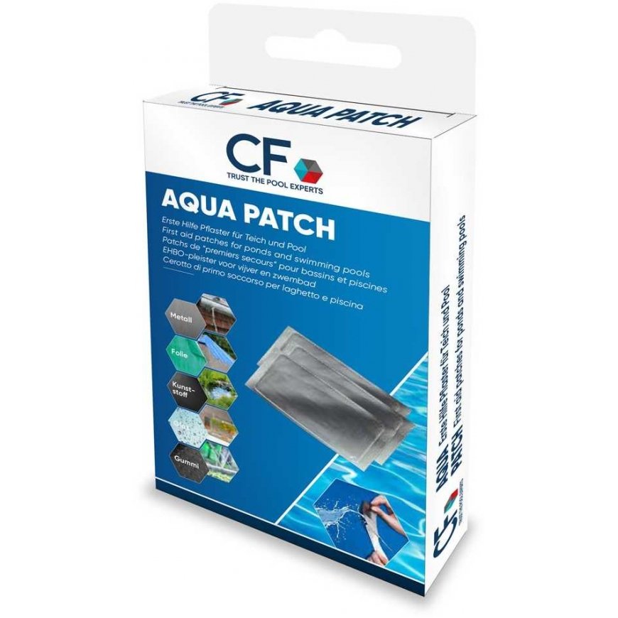 Cf Group AQUA PATCH - basseini remontimiseks plaastrid (5 tk selged, 5 tk mustad) – 2