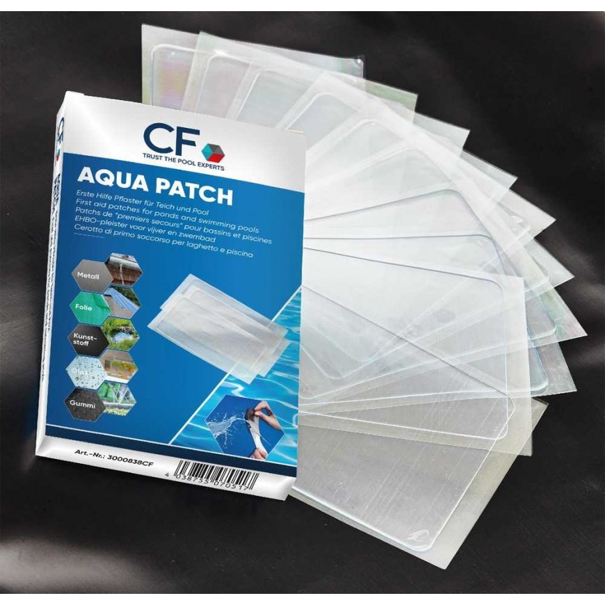 Cf Group AQUA PATCH - basseini remontimiseks plaastrid (5 tk selged, 5 tk mustad) – 3