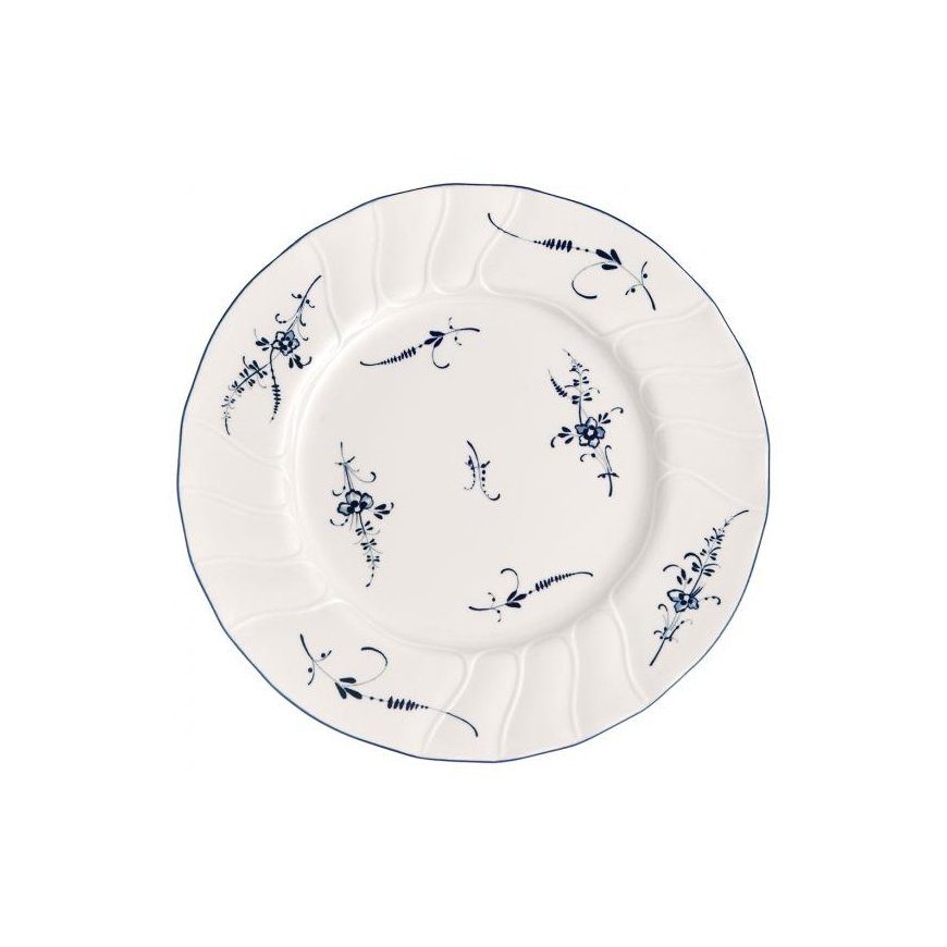 Villeroy & Boch 1023412620 обеденная тарелка Круглый Фарфор Синий, Белый 1 шт