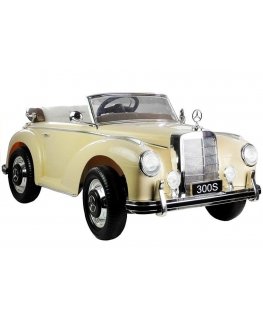 Lean Cars Divvietīgs elektromobilis bērniem Mercedes 300S LS-618, smilšu krāsā lakots
