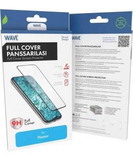 Wave Full Cover panssarilasi, Honor 400 Lite, musta kehys