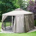 Patio Side Curtains for Gran Canaria Pavilion, 4 pcs. TERRACE