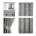 Öö kardin rõngastega AmeliaHome VELVET 140X245 cm, 1 tk, värv: hõbedane Öö kardin rõngastega AmeliaHome VELVET 140X245 cm, 1 tk, värv: hõbedane
