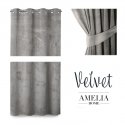 Öö kardin rõngastega AmeliaHome VELVET 140X245 cm, 1 tk, värv: hõbedane Öö kardin rõngastega AmeliaHome VELVET 140X245 cm, 1 tk, värv: hõbedane