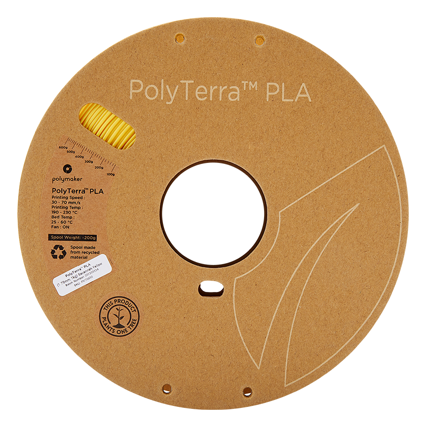 Polymaker PolyTerra PLA - 1kg - 1.75mm - Savanos Geltona – 3