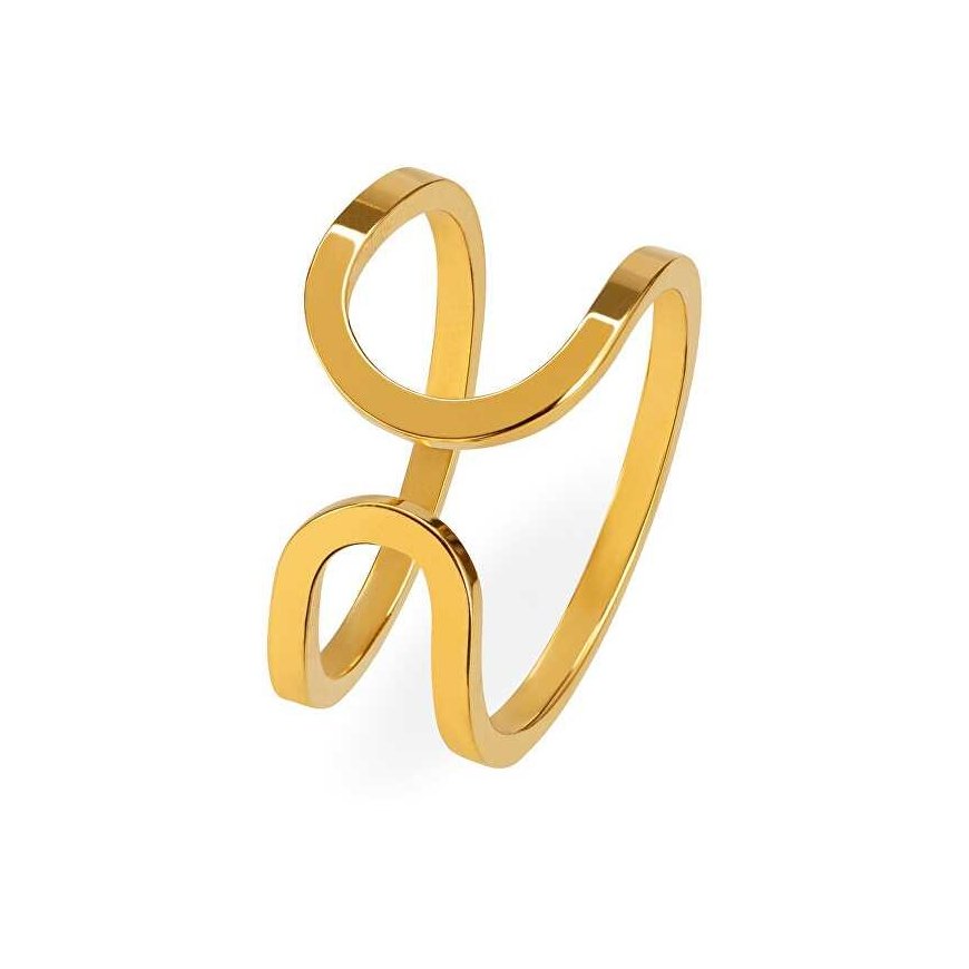 Troli Original Gold-Plated Open Steel Ring – 2