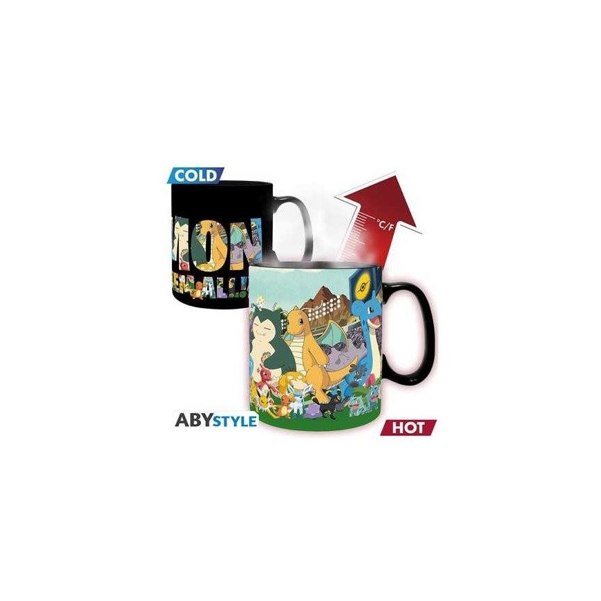 ABYstyle POKEMON Karp - Püüa neid kõiki | Kuumusele reageeriv 460 ml