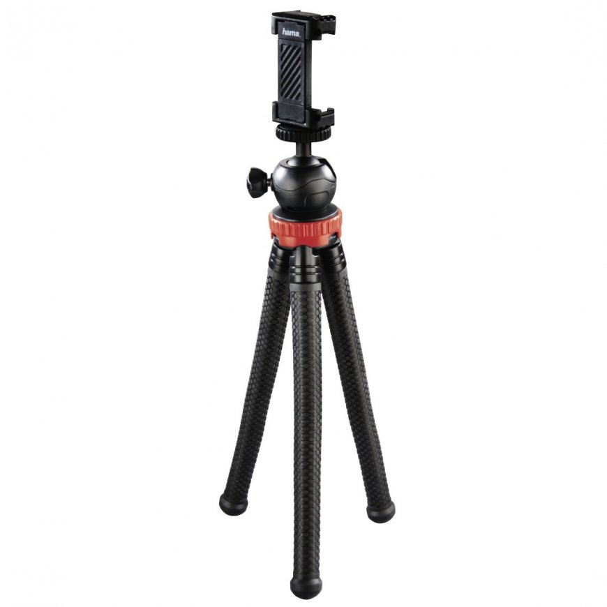 Hama "FlexPro" tripod Smartphone/Action camera 3 leg(s) Black, Red