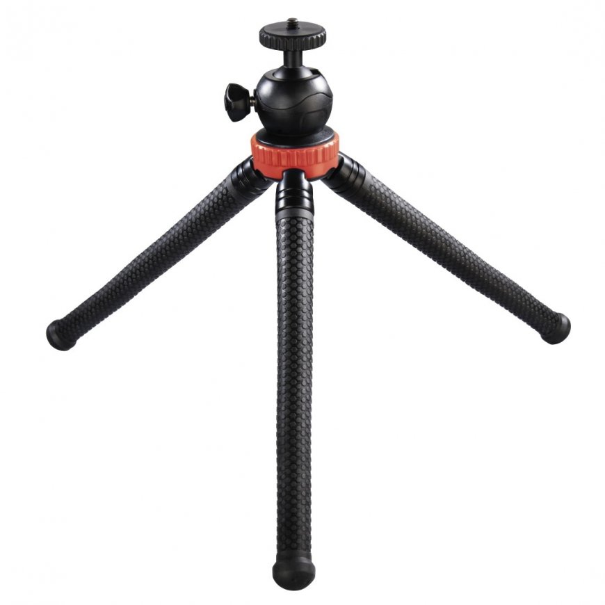 Hama "FlexPro" kolmijalka Älypuhelin/toimintakamera 3 jalkoja musta, Punainen – 4