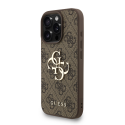 Guess PU 4G Metalllogo rihm Apple iPhone 16 Pro jaoks pruunis värvuses Guess PU 4G Metalllogo rihm Apple iPhone 16 Pro jaoks pruunis värvuses