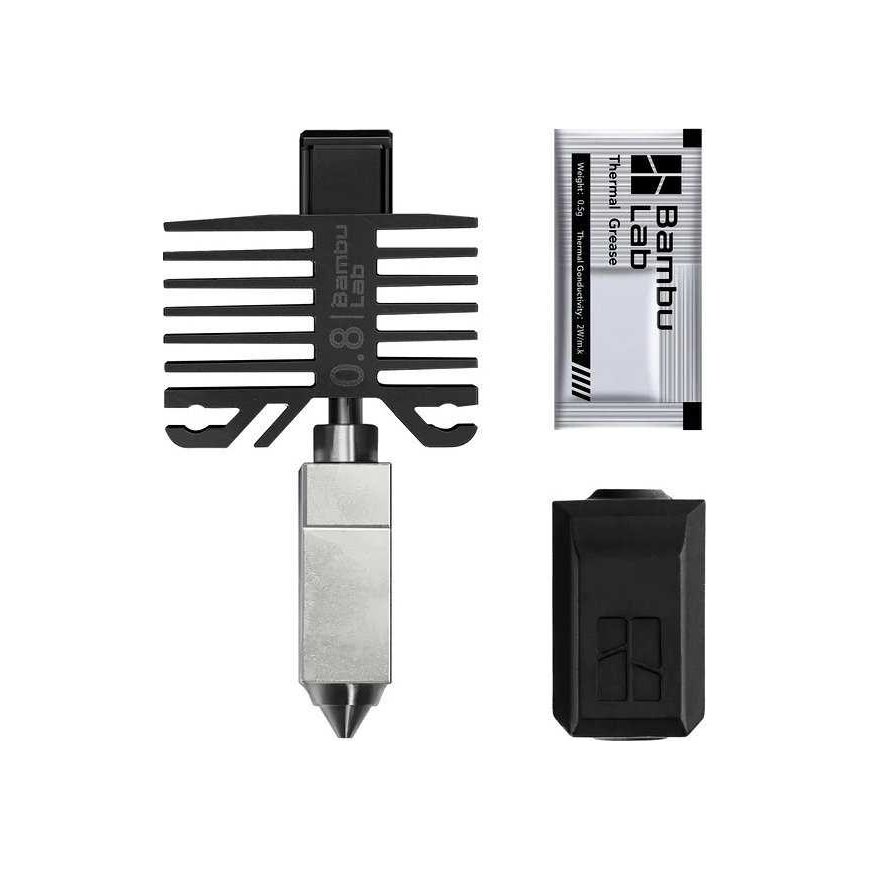 BambuLab Hotend nozzle 0.8 mm – designed for Bambu Lab X1 and P1 series printers – 3