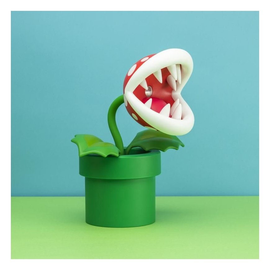Paladone Piranha Plant Posable Lamp BDP laualamp LED Roheline, Punane, Valge – 2