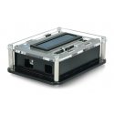 Arduino Uno case with LCD keyboard shield v1.1 - black and transparent Arduino Uno case with LCD keyboard shield v1.1 - black and transparent