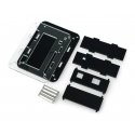 Arduino Uno case with LCD keyboard shield v1.1 - black and transparent Arduino Uno case with LCD keyboard shield v1.1 - black and transparent