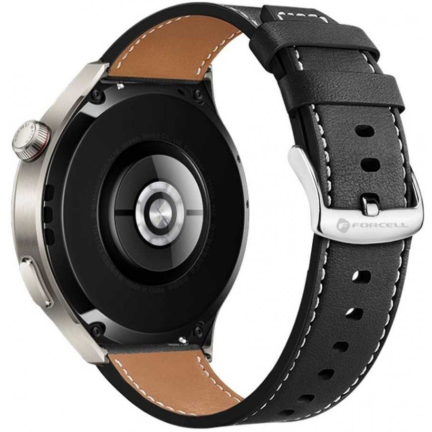 Rihm „Samsung Galaxy Watch Forcell F-Design FS21“ aukudega, eko nahk, 22 mm, must