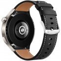 Hihna "Samsung Galaxy Watch Forcell F-Design FS21" rei'illä, ekonahkaa, 22 mm, musta Hihna "Samsung Galaxy Watch Forcell F-Design FS21" rei'illä, ekonahkaa, 22 mm, musta