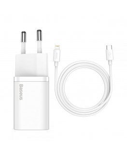 Baseus TZCCSUP-B02 mobile device charger Universal White AC Fast charging Indoor