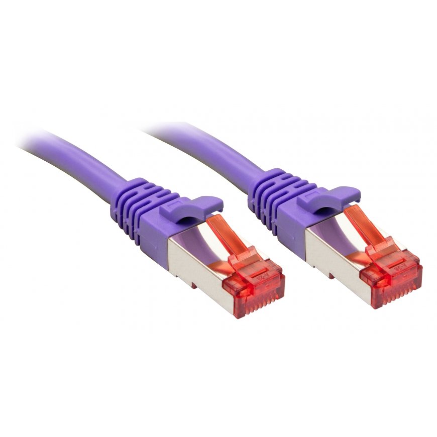 Lindy Rj45/Rj45 Cat6 7.5m võrgukaabel Violetne 7,5 m S/FTP (S-STP)