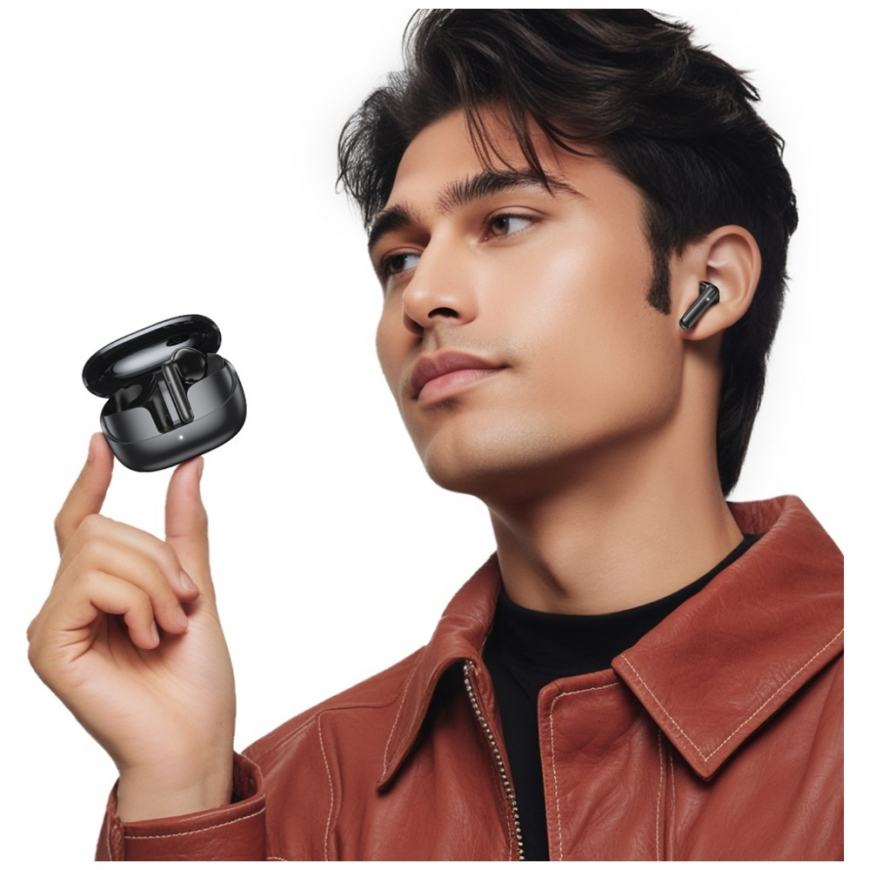 Ausines Bluetooth TWS USAMS IF27 bezvadu melnā krāsā – 5