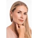 Gold-plated hoop earrings sTO3697