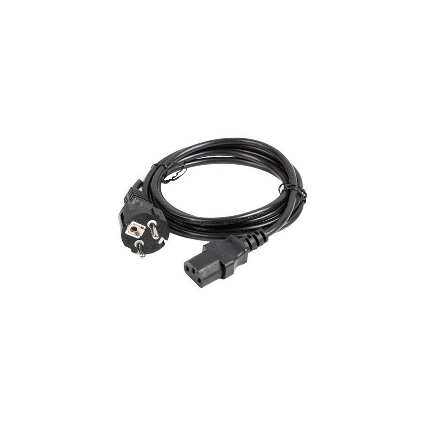 Lanberg CA-C13C-14CC-0018-BK кабель питания Черный 1,8 m Разъем C13 CEE7/7 – 2
