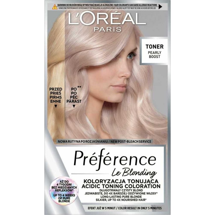 LOREAL Preference Le Blonding dye tonic for light hair – Pearly Boost 1 pack. – 3
