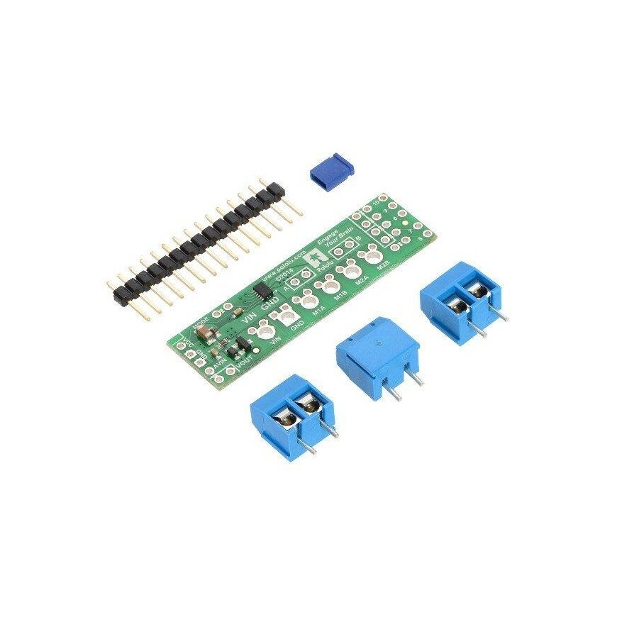 DRV8835 divkāršs, 2 kanālu motora vadītājs 11V/1.2A, Arduino piederums, Pololu 2511