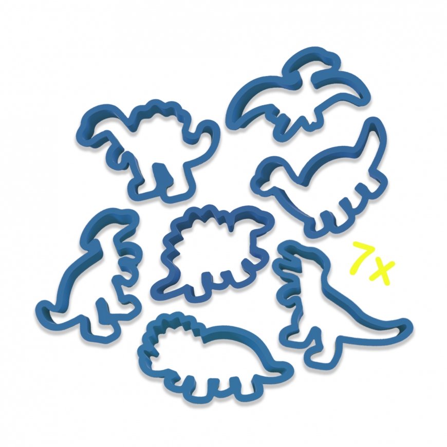 SES Creative Dough - Dinos mega set with cutters Modelinas Multi spalvos – 4