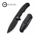 CIVIVI Praxis -veitsi 9Cr18MoV-terällä ja Micarta-kahvalla, täysin musta, malli C803G CIVIVI Praxis -veitsi 9Cr18MoV-terällä ja Micarta-kahvalla, täysin musta, malli C803G