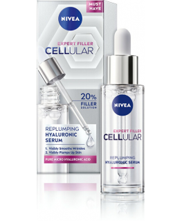 Nivea „Cellular Expert Filler“ (hüaluroonhappe volüümi taastav seerum) 30 ml
