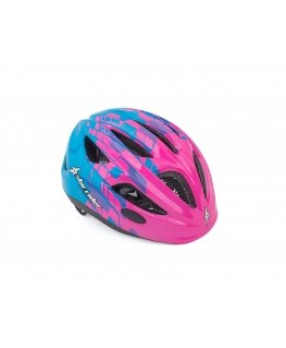 Kirjoittaja Helmet Star Rider Inmold 51-55cm (vaaleanpunainen-neon/sininen)