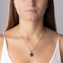 Luxurious silver pendant with genuine Czech garnet SILVEGO180024 Luxurious silver pendant with genuine Czech garnet SILVEGO180024