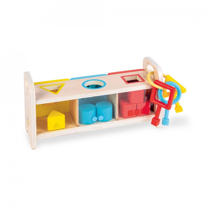 JANOD Essentiel - Shape Sorter Box with Keys – 4