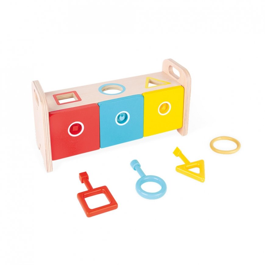 JANOD Essentiel - Shape Sorter Box with Keys – 5
