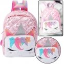 Lean Liesos Backpack for Kids School Quilted Unicorn Pink 32cm Lean Liesos Backpack for Kids School Quilted Unicorn Pink 32cm