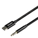 Savio cl-188 audiokaabel 2 m Must