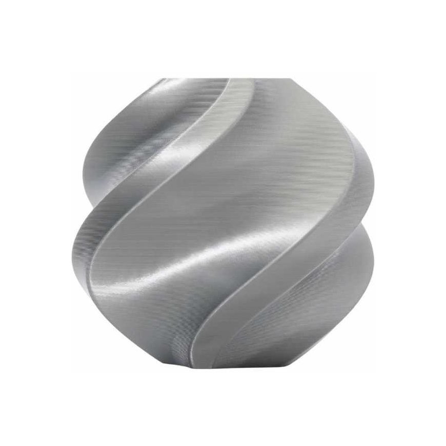 Bambu Lab PLA Silk+ Filament 1.75mm 1kg - rinkinyje su daugkartine rite - Sidabrinė