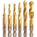 Neo Tools HSS TiN Tapping Drill Set, M3 - M10, Hex, 6 pcs. Neo Tools HSS TiN Tapping Drill Set, M3 - M10, Hex, 6 pcs.